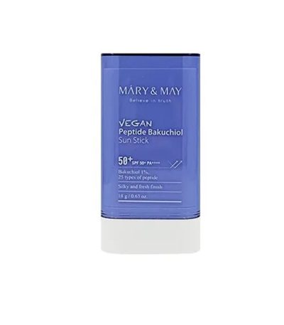 MARY&MAY VEGAN PEPTIDE BAKUCHIOL SUN STICK SPF50+ PA++++ 18G