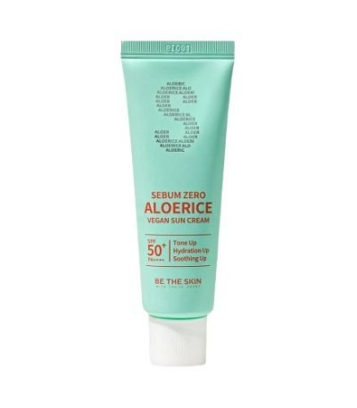 BE THE SKIN SEBUM ZERO ALOERICE VEGAN SUN CREAM 50ML SPF 50+