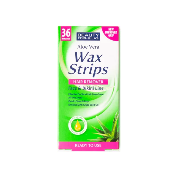 Beauty Formulas Wax Strips Face & Bikini Line (36 Strips)