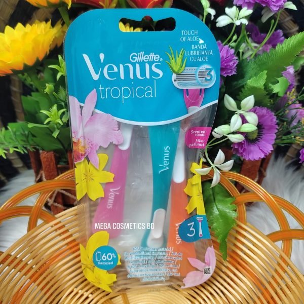 Gillette Venus Tropical Razors – 3Pcs