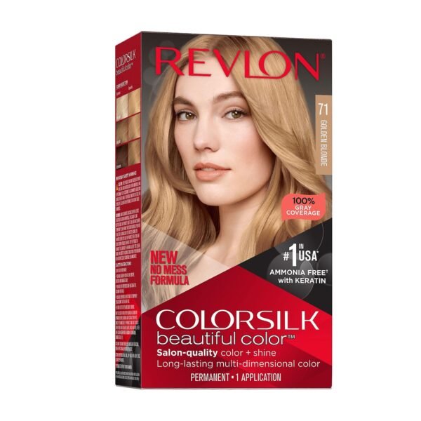 Revlon Colorsilk Permanent Hair Color, 71 Golden Blonde