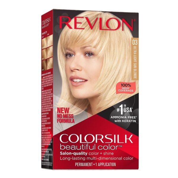 Revlon ColorSilk Permanent Hair Color 03 Ultra Light Sun Blonde