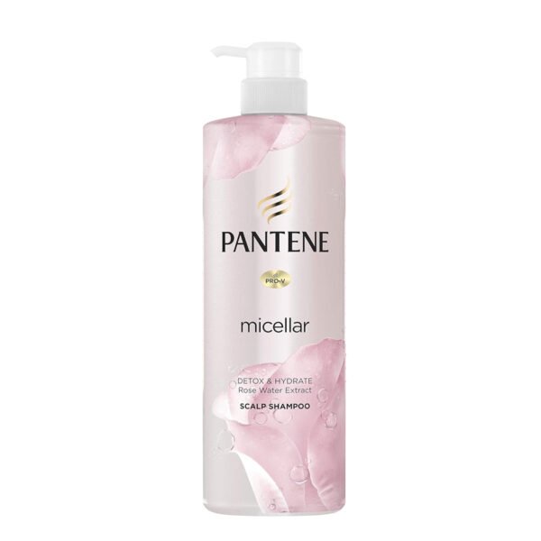Pantene Detox & Hydrate Rose Water Extract Scalp Shampoo 530ml- In Bd