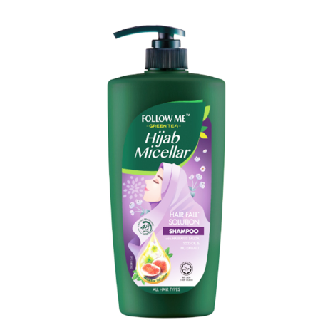 Follow Me Green Tea Hijab Micellar Hair Fall Solution Shampoo 650ml In BD