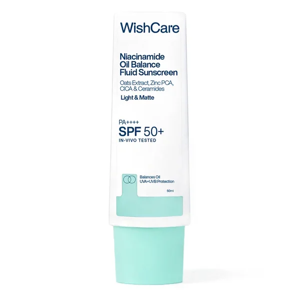 WishCare Niacinamide Oil Balance Fluid Sunscreen SPF50 PA++++