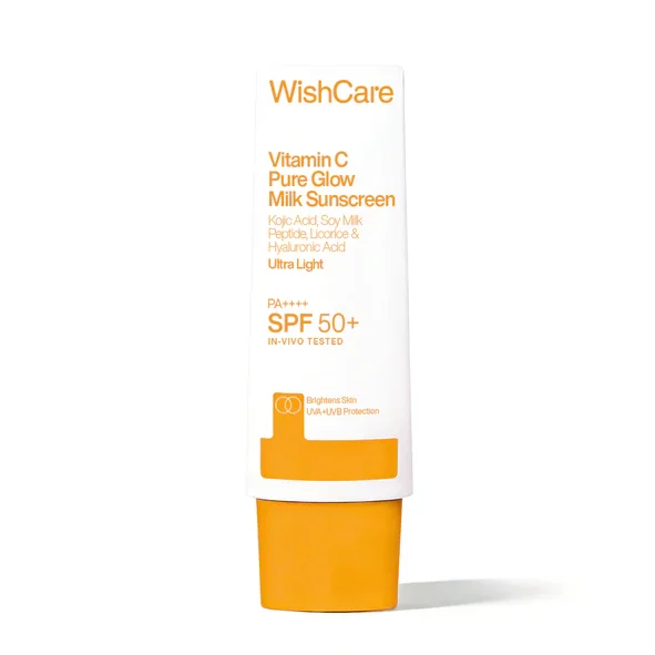 WishCare Vitamin C Pure Glow Milk Sunscreen SPF50 PA++++