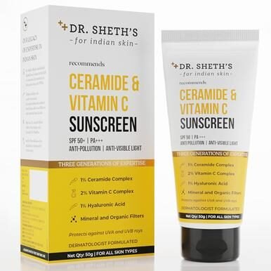 Dr. Sheth's Ceramide & Vitamin C Sunscreen 50g