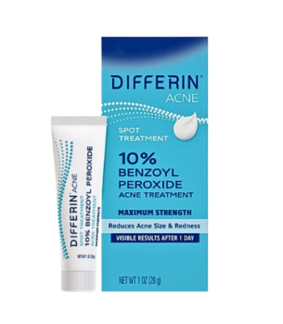 Differin 10% Benzoyl Peroxide Acne Treatment 28g